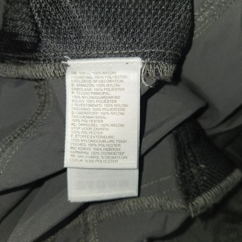 The North Face Mens Pull-On Adventure Shorts Dark Gray Size XXL Nylon Quick Dry